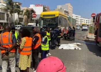 Grand-Dakar : Collision impliquant un BRT à hauteur du Thiossane