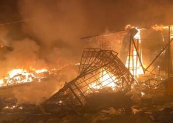 Nouvel incendie au marché Ocass: 35 cantines et 40 étals consumés