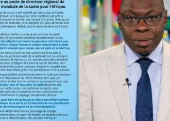 Poste de directeur Afrique de l’OMS : le candidat du Sénégal face à quatre concurrents